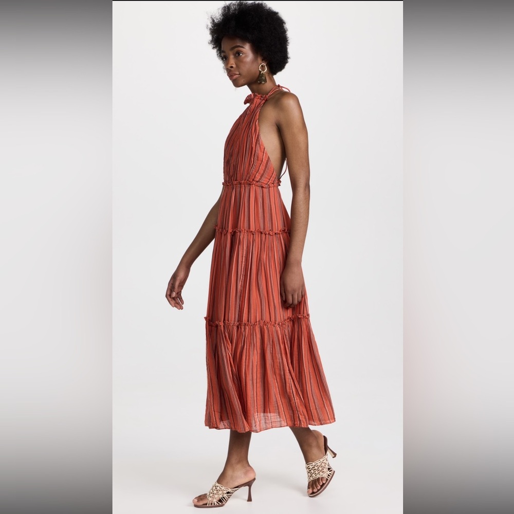 Ulla Johnson Giulietta Dress Porto Red Size 12 NWT! $490 - Picture 3 of 14
